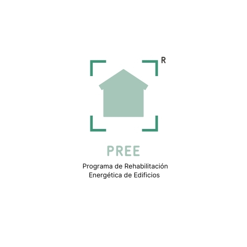Logotipo Programa PREE. Rehabilitación Energética de Edificios