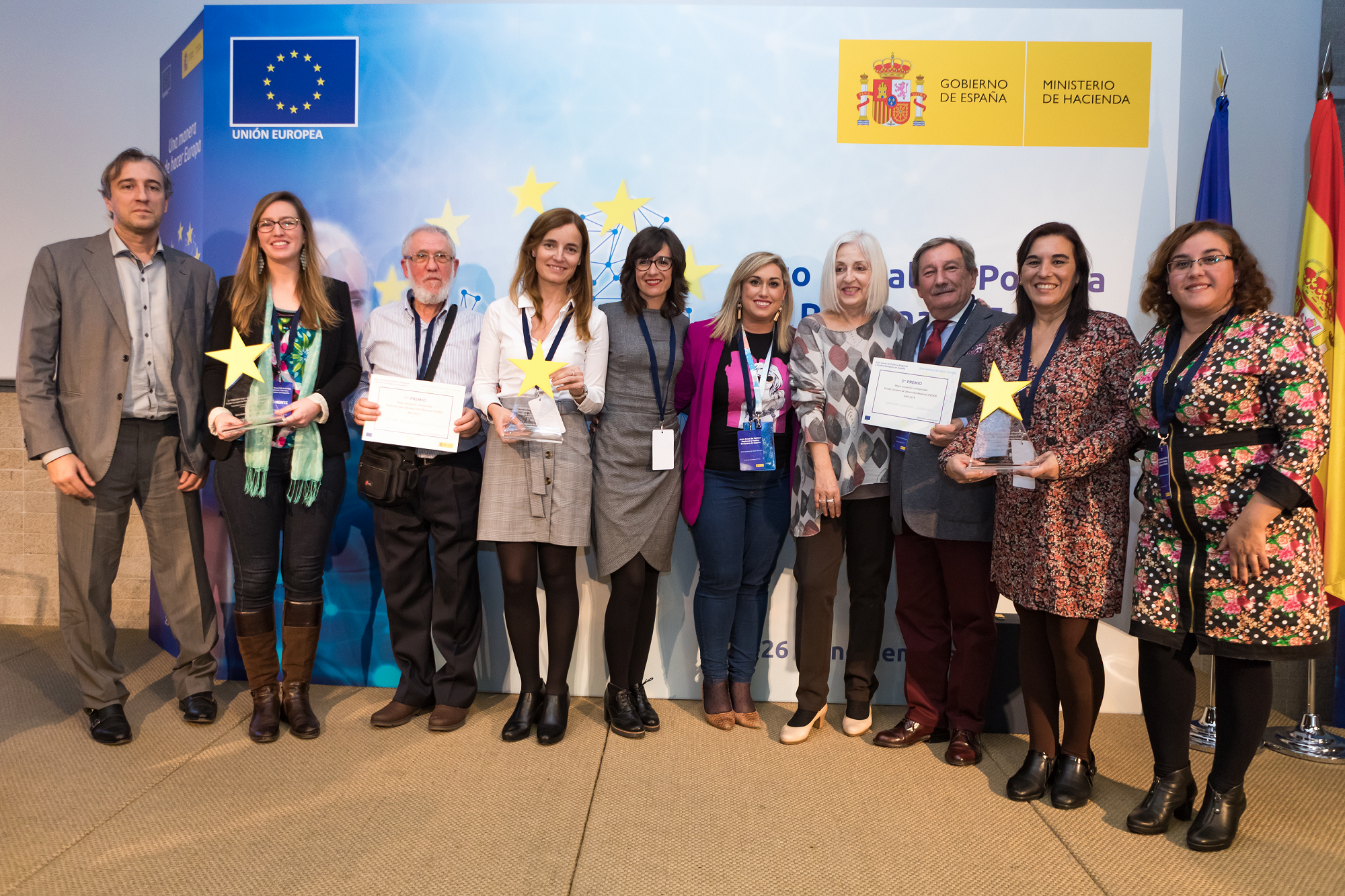 Premiados Mejor actuación cofinanciada por el Fondo Europeo de Desarrollo Regional (FEDER) 2019