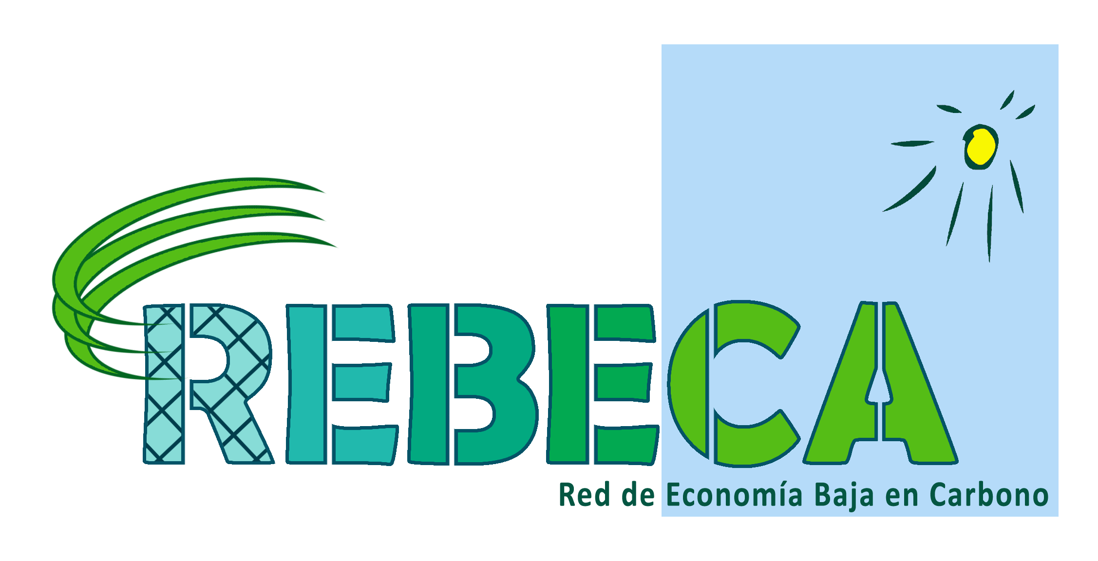 Logotipo REBECA. Red de Economía Baja en Car bono