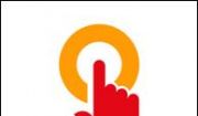 "Save Energy " logo. Shows the action of a hand on a switch.