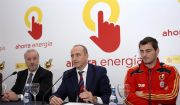 Presentación Marca Ahorra Energía. Vicente del Bosque, Ministro de Industria, Iker Casillas