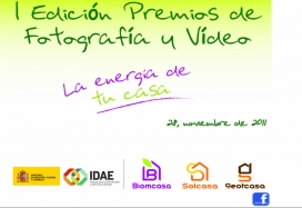 I Edición Premios de fotografía y vídeo La energía de tu casa.