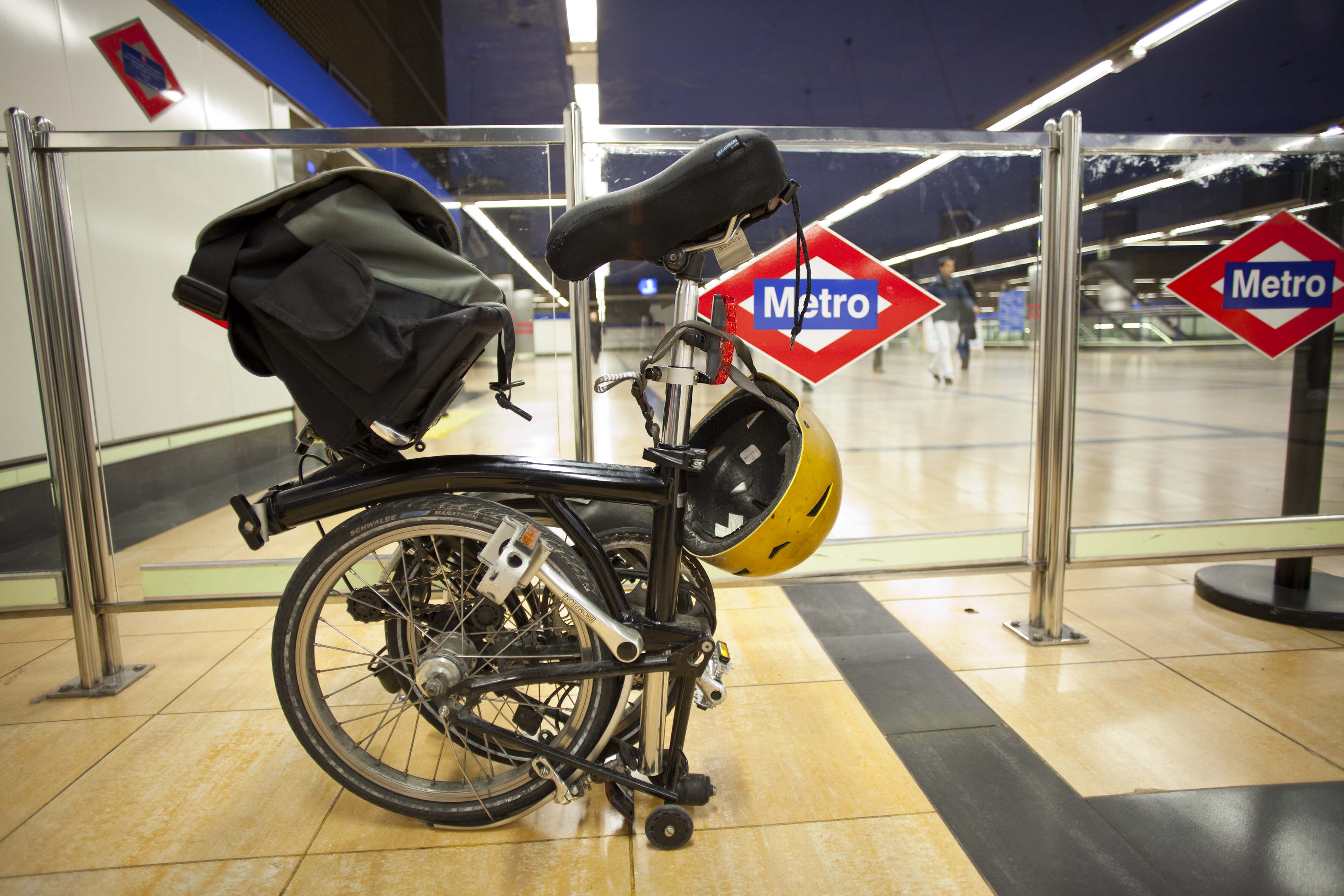 Bicicleta plegada d...