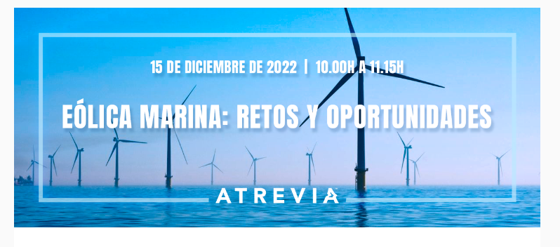 Webinar: ‘Eólica Marina: retos y oportunidades’
