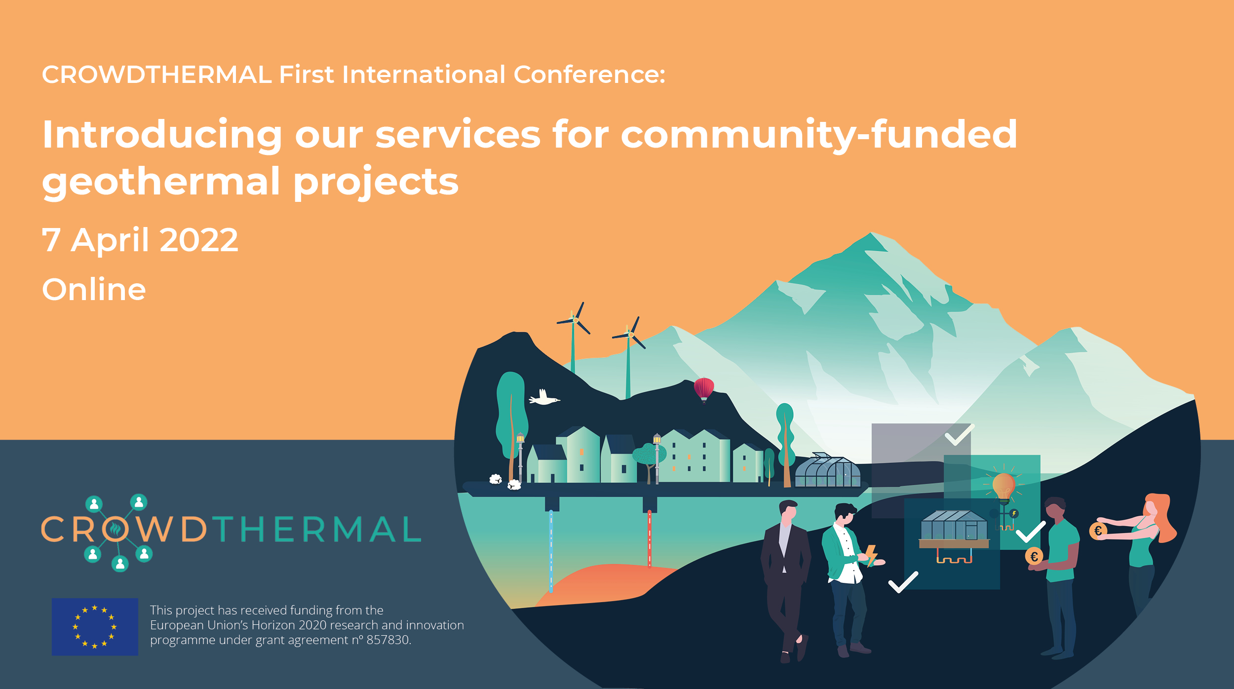 Primera conferencia internacional: Presentamos nuestros servicios para proyectos geotérmicos con financiación-comunitaria