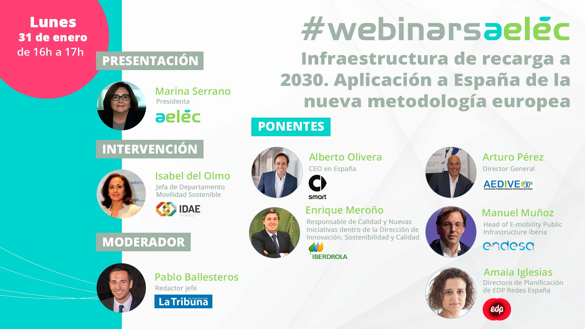 #webinarsAELEC: Infraestructura de recarga a 2030. Aplicación a España de la nueva metodología europea