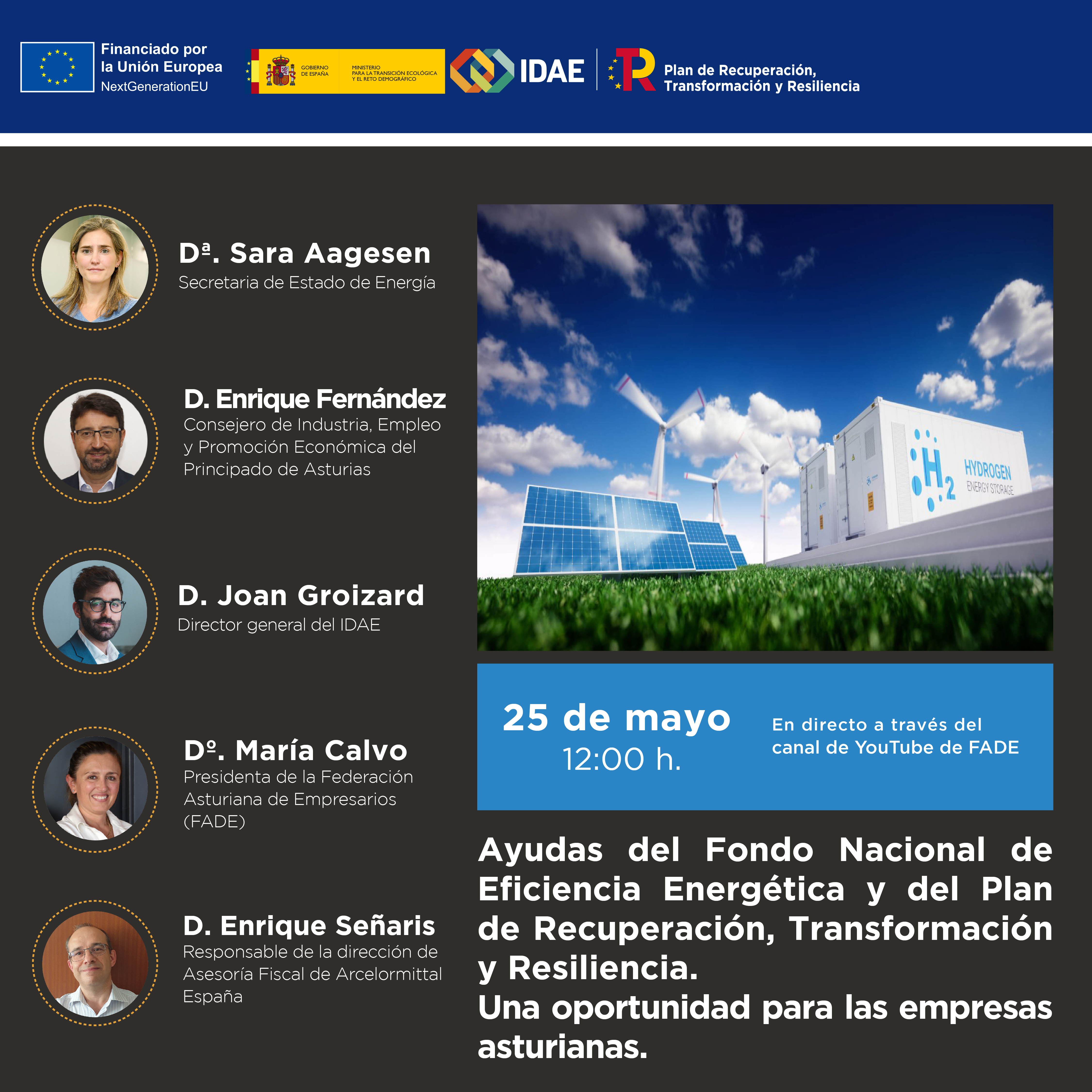 Ayudas del Fondo Nacional de Eficiencia Energética y del Plan de Recuperación, Transformación y Resiliencia. Una oportunidad para las empresas asturianas