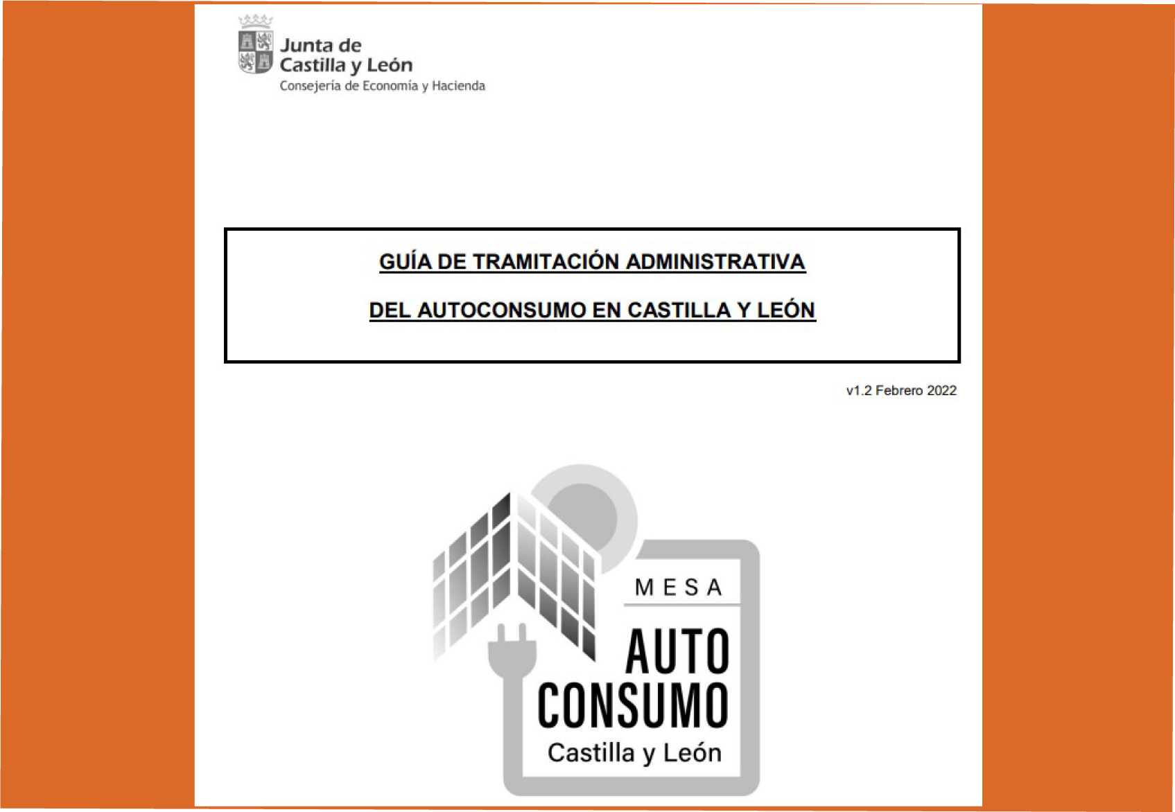 Guía de tramitación administrativa del autoconsumo en Castilla y León