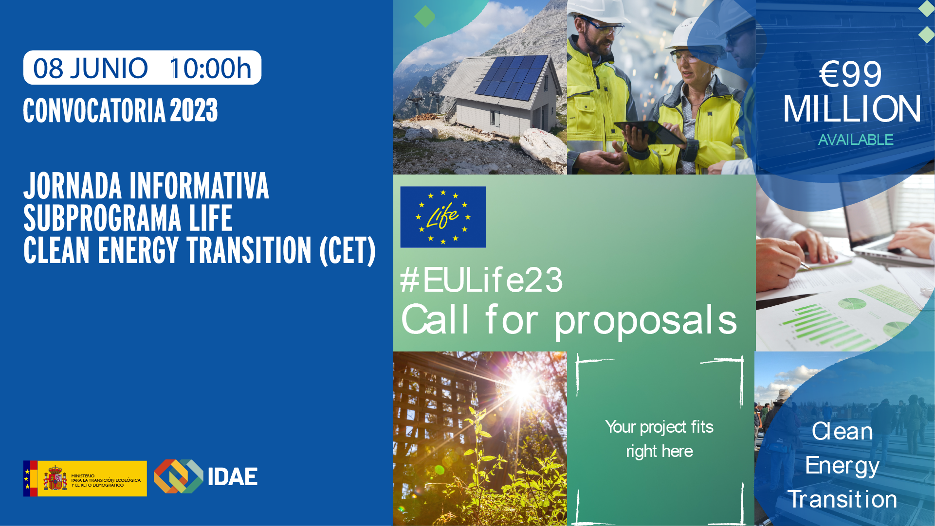 Jornada Informativa LIFE – Clean Energy Transition (CET) – Convocatoria 2023