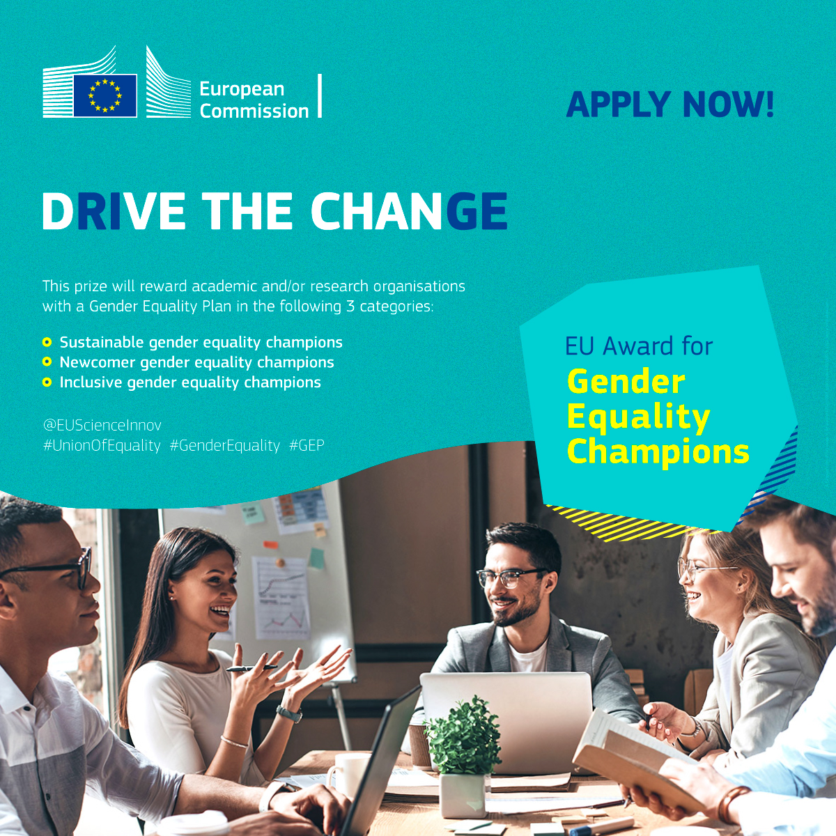 Premio de la UE a los campeones de la igualdad de género