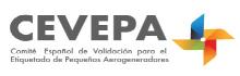 Logotipo CEVEPA. Comité Español de Validación para el Etiquetado de Pequeños Aerogeneradores