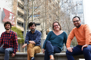 Mattia Barbero, Manel Sanmartí, Cristina Corchero y Alex Gomar, cofundadores de Bamboo Energy